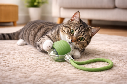 Pelota interactiva que rebota para gatos